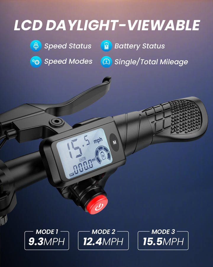 Gyroor C1 Electric Scooter With Seat & Carry Basket - Gyroor