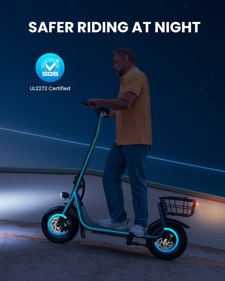 X2 Folding Electric Scooter 550W with 12 Inch Tires without Seat—UL2272