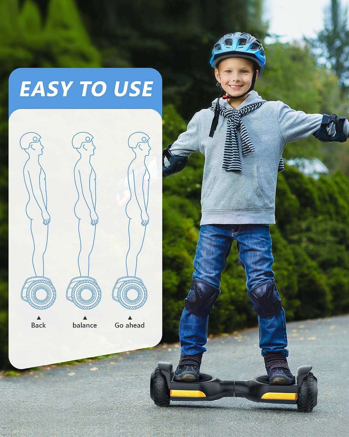 New G13 All Terrain Self Balancing Scooter with LED Lights & 500W