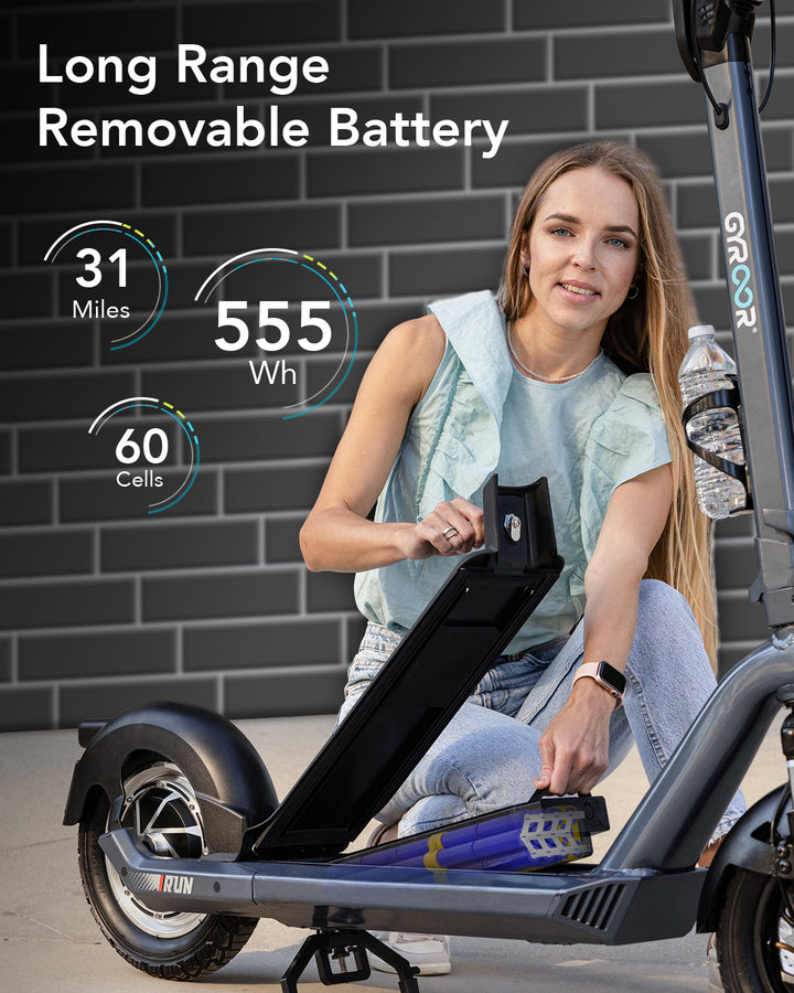Gyroor X3 700W Long Range Electric Scooter for Adults - Gyroor