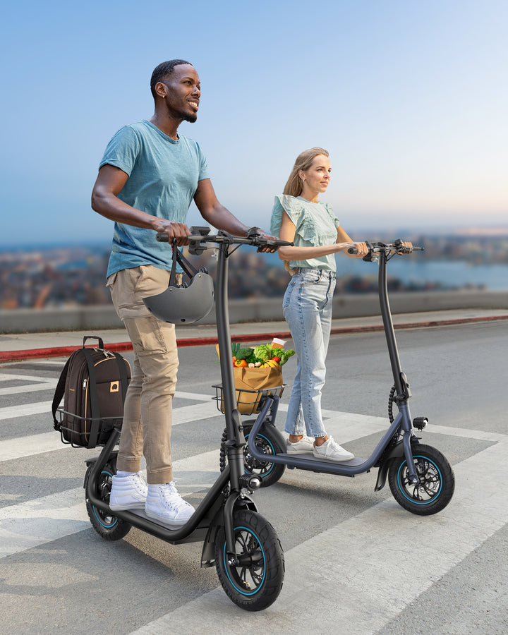 X2 Folding Electric Scooter 550W with 12 Inch Tires without Seat—UL2272