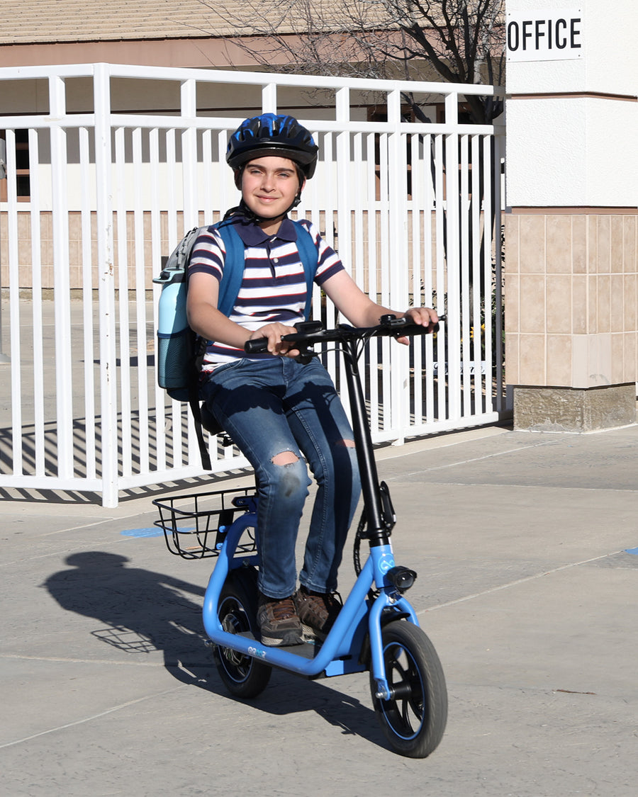 Gyroor C1 Electric Scooter With Seat & Carry Basket GYROOR