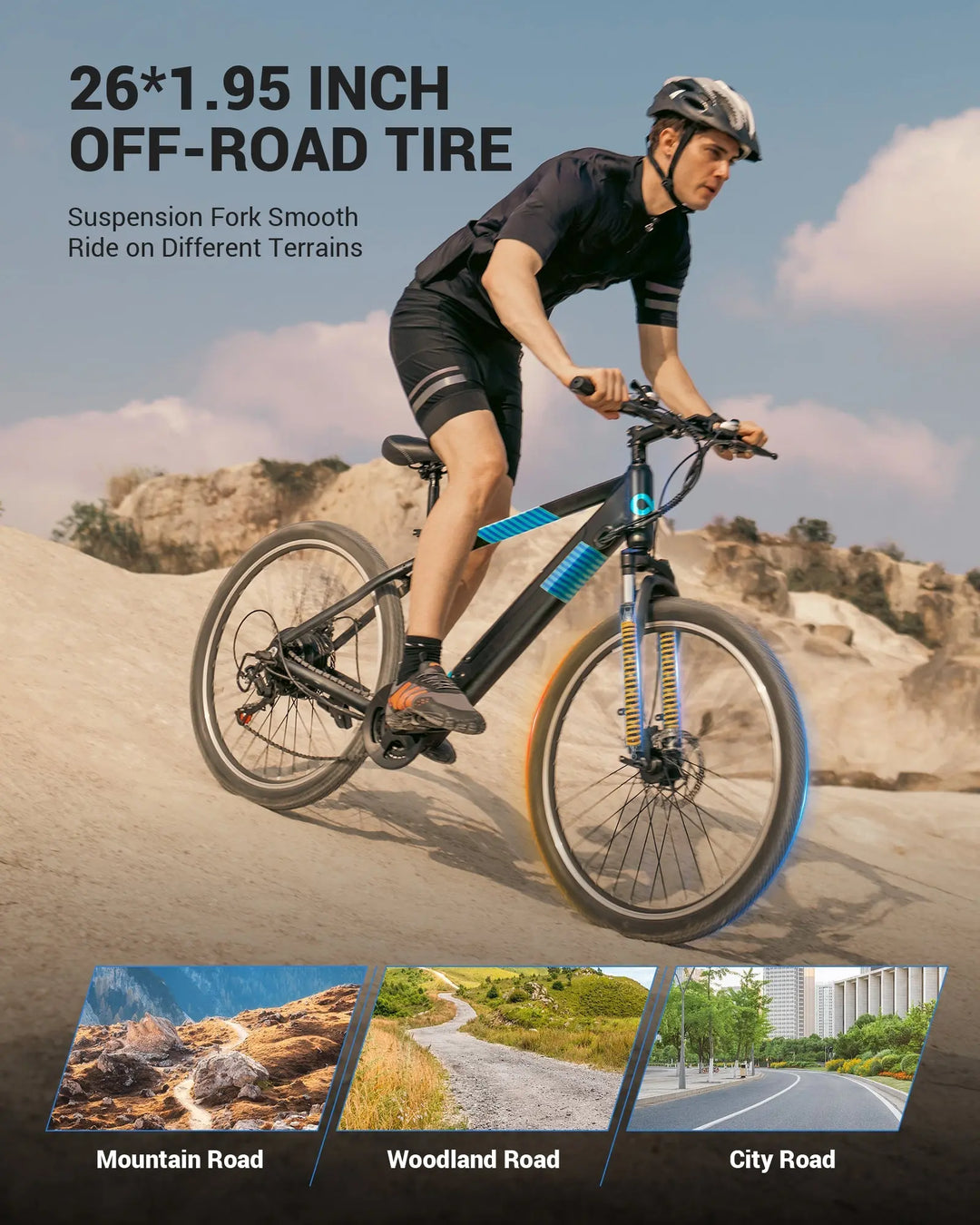 Gyroor EB262 Electric Bike Trail Rider Essentials Kit
