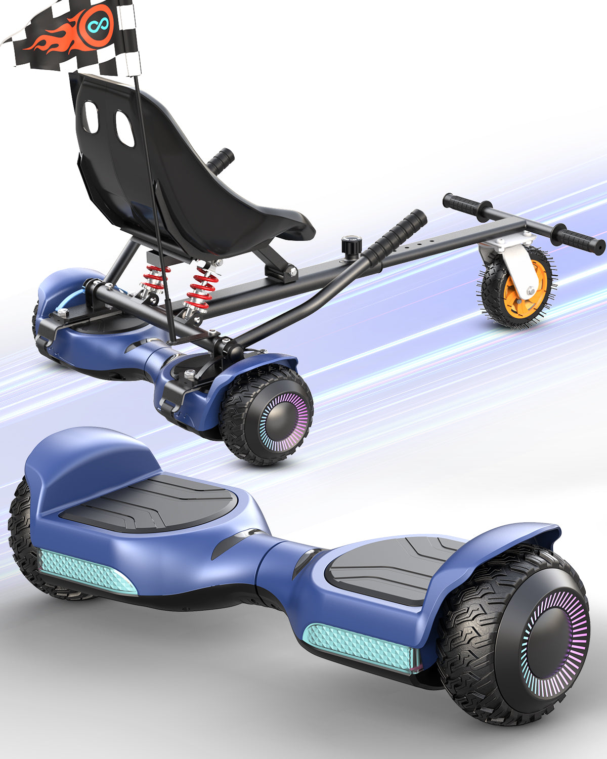 New G13 All Terrain Self Balancing Scooter with LED Lights & 500W