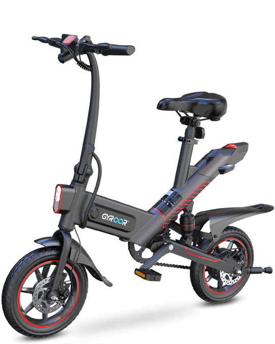Gyroor C3 14inch folding Electric Bike 450W with 18.6MPH - Gyroor