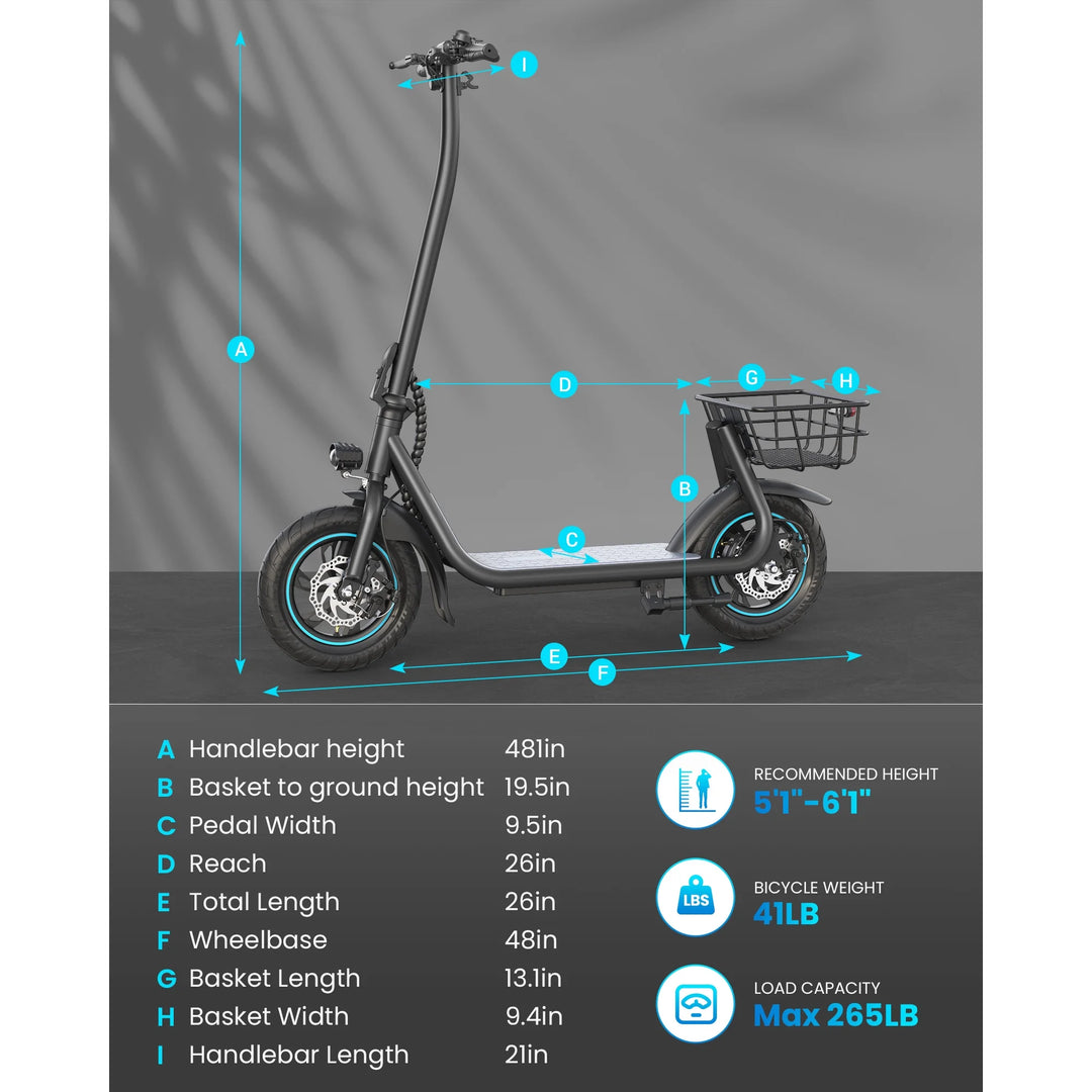 X2 Folding Electric Scooter 550W with 12 Inch Tires without Seat—UL2272