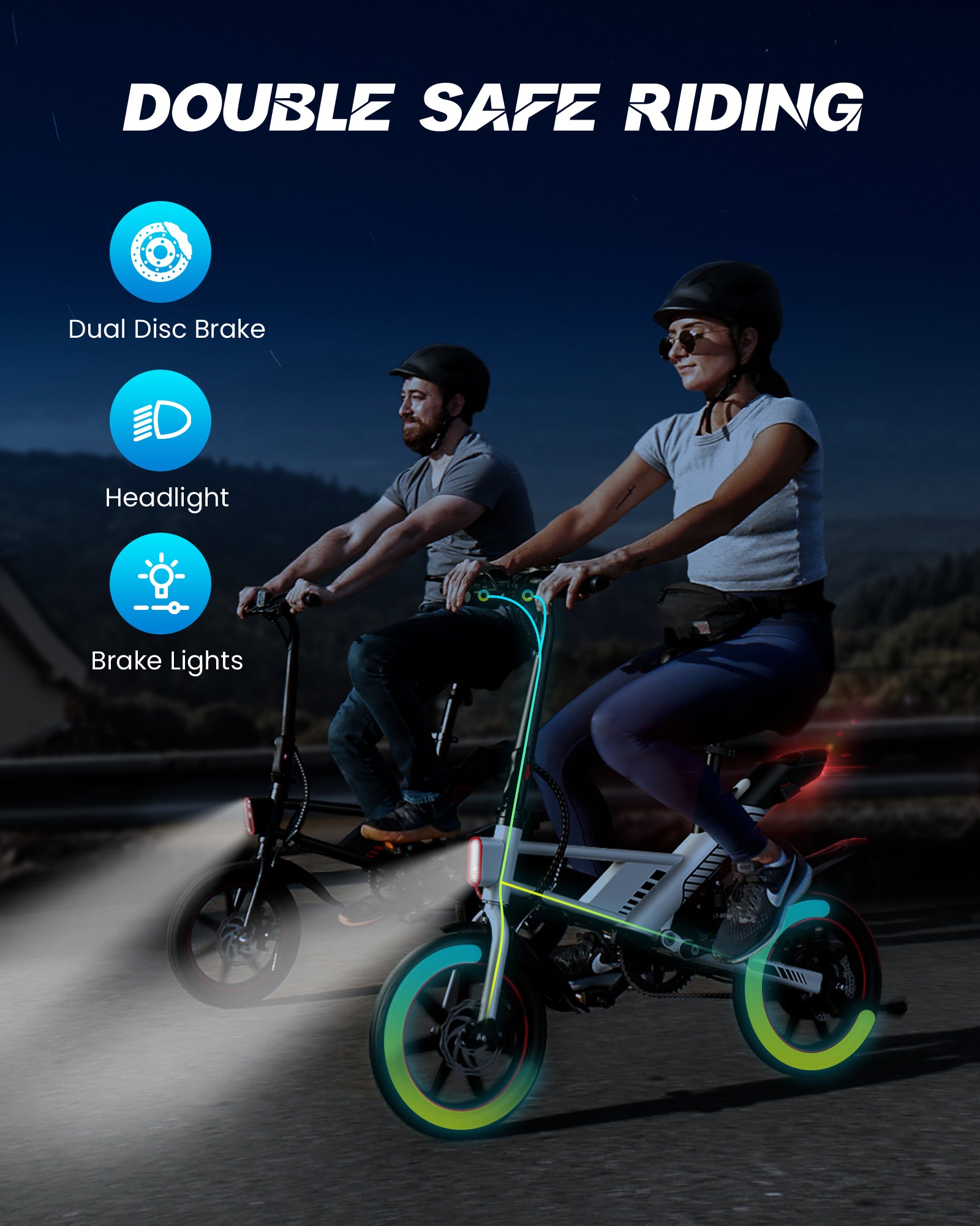 Gyroor C3 14inch folding Electric Bike 450W with 18.6MPH(New Version