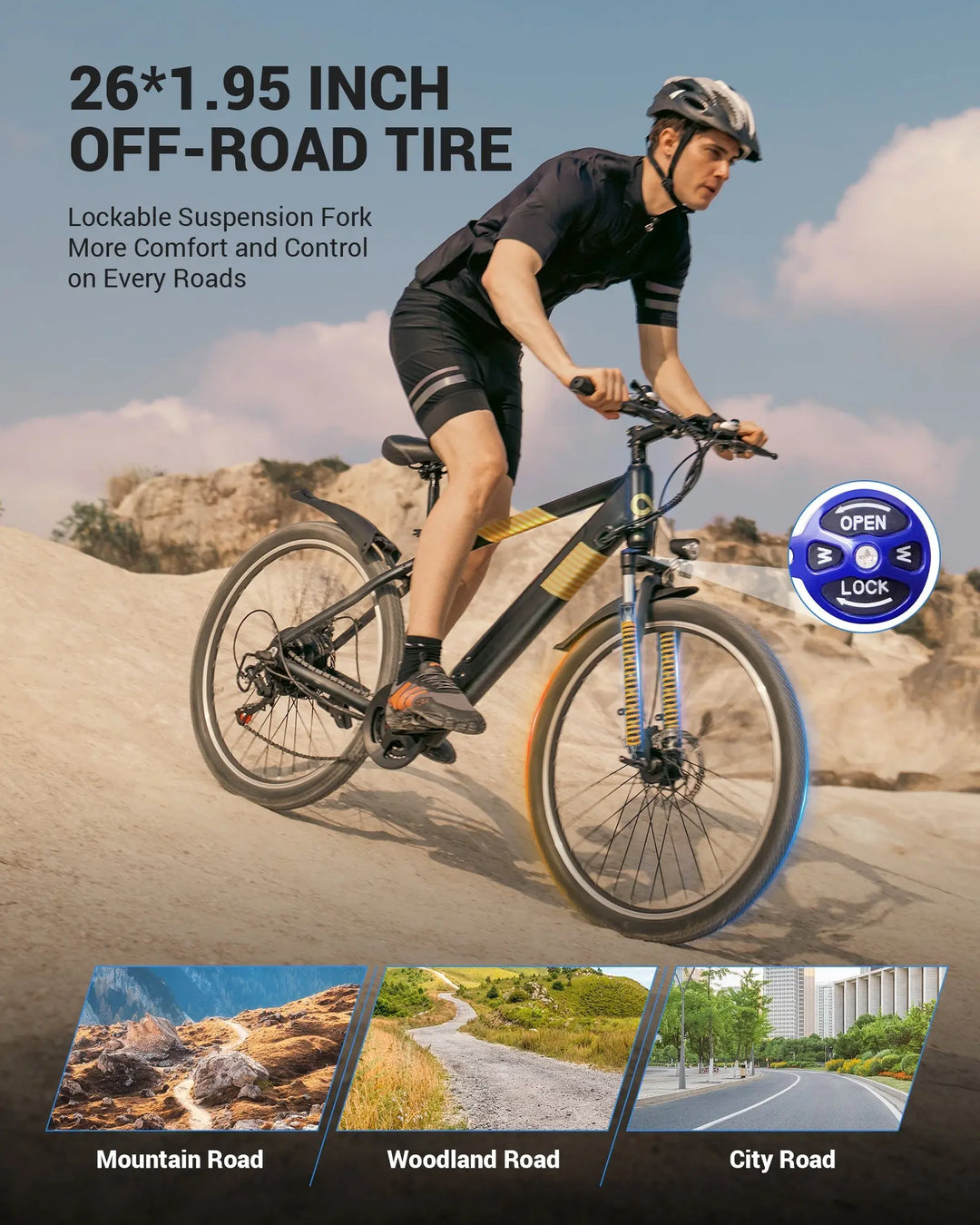 Gyroor EB263 Electric Bike Trail Rider Essentials Kit