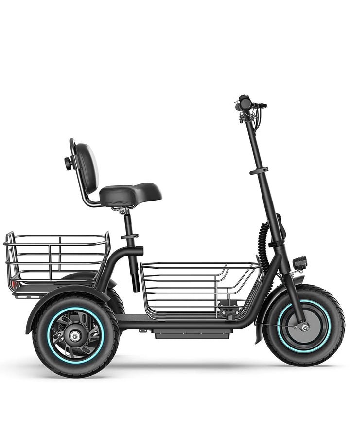 Gyroor C5 Electric Trike – 1000W Peak, 30-Mile Range & Dual Baskets