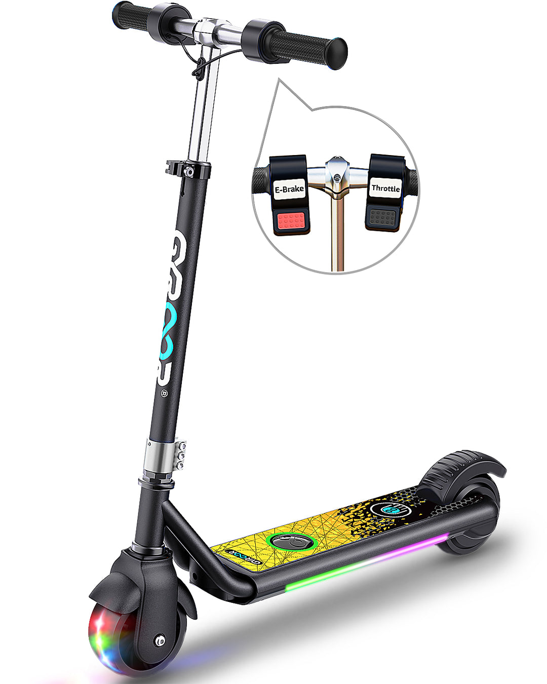 Gyroor H30 Max Kids Electric Scooter With Bluetooth Music Speaker