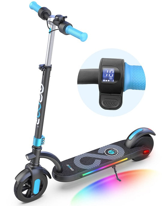 Gyroor H40 electric scooter for kids blue with LED display